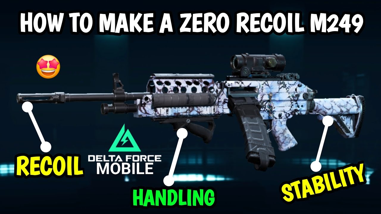 How to Make A NO RECOIL M249 in Delta Force Mobile (Zero Recoil Build)