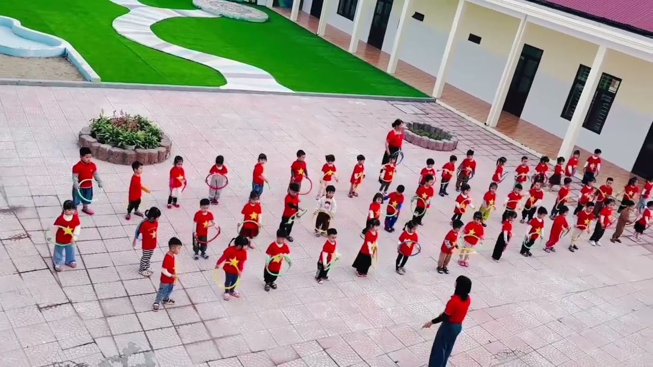 Trường MN Đại Bản khu Duyên Hải  "Hoạt động thể dục buổi sáng - chủ đề Gia đình"