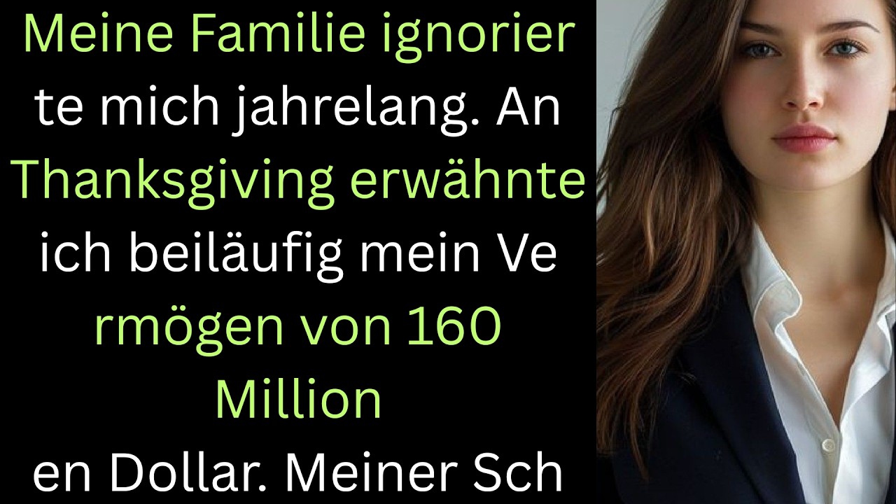Meine Familie ignorierte mich jahrelang – dann erwähnte ich beim Thanksgiving…