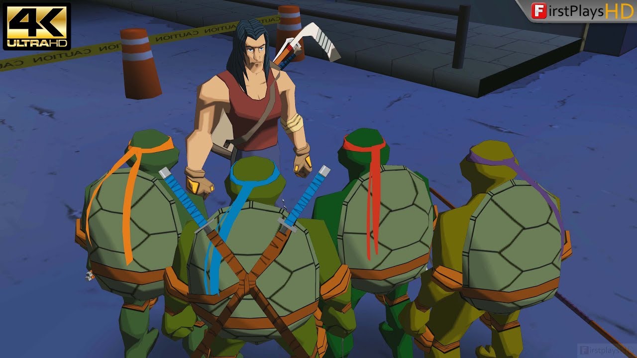 Teenage Mutant Ninja Turtles (2003) — геймплей на ПК 4k 2160p / Win 10