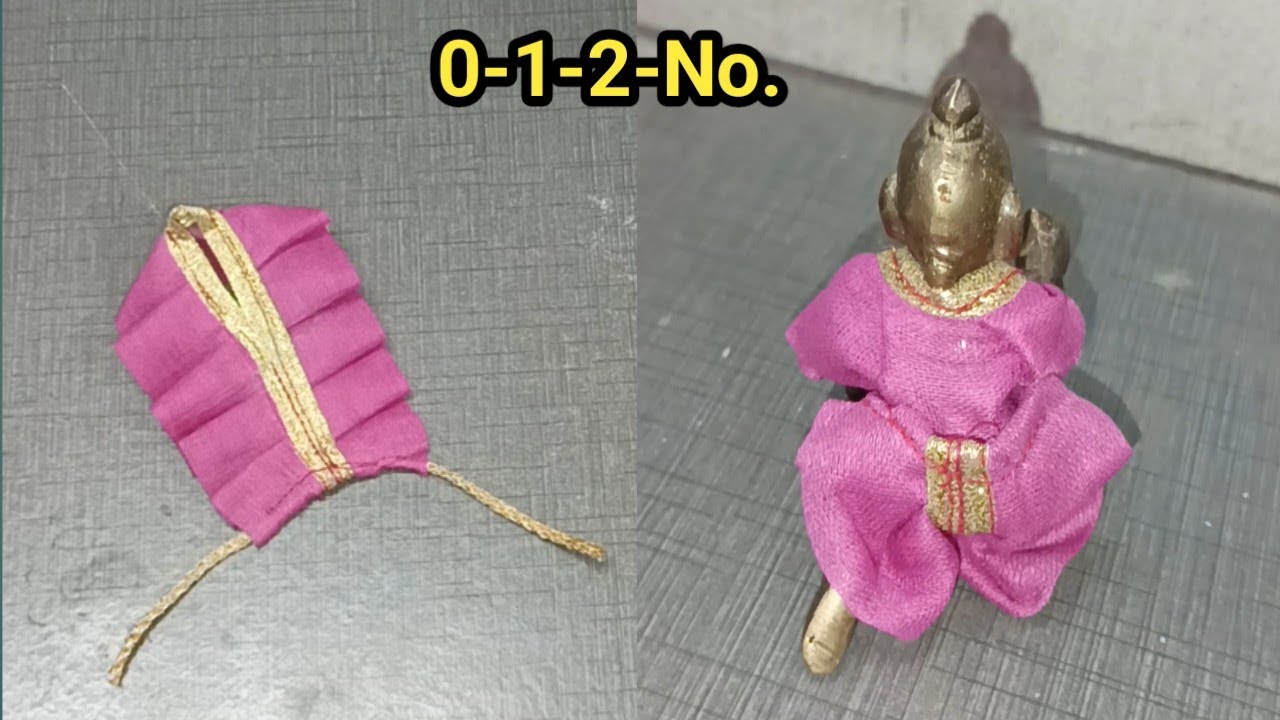 0-1-2-No.नये तरीके से बनाएं गोपाल जी की गर्मी की पोशाक||Laddu gopal Summer special dress making