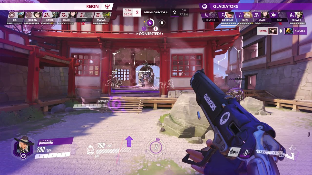 BIRDRING HANZO + DOOMFIST+ASHE + SYMMETRA POV | HANAMURA | LA GLADS VS ATLANTA | OWL 2021 PLAY-OFFS