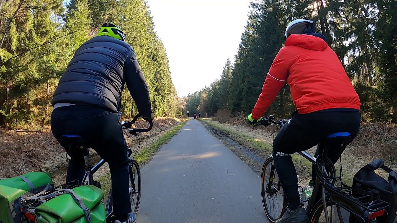Vennbahnradweg Aachen Monschau und zurück am 28.02.2021 Teil 1
