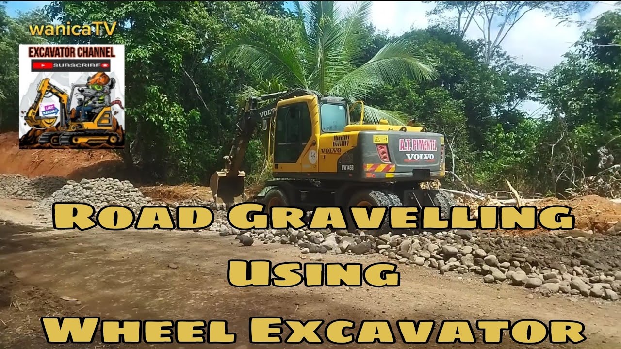 Road Gravelling Using Wheel Excavator