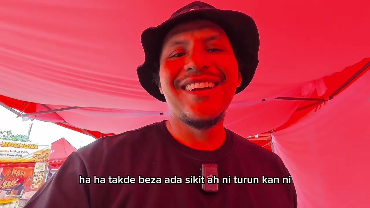 Khemah warna merah Bazaar Ramadhan Taman Melawati (vlog4)