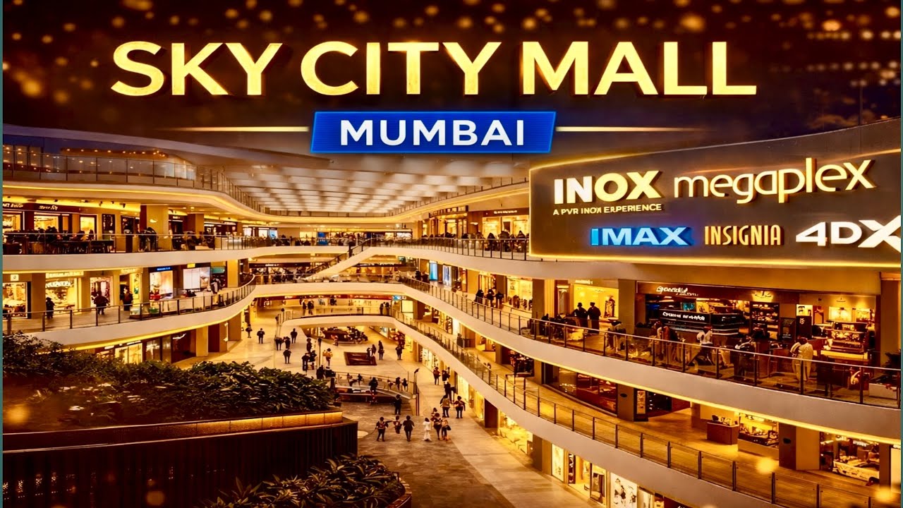 Sky City Mall Borivali Tour | Mumbai's Biggest Luxurious Mall | IMAX , INOX & Rooftop sky City mall