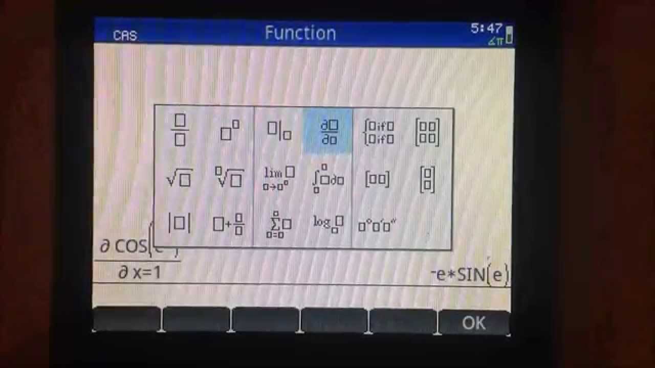 Derivatives on the HP Prime