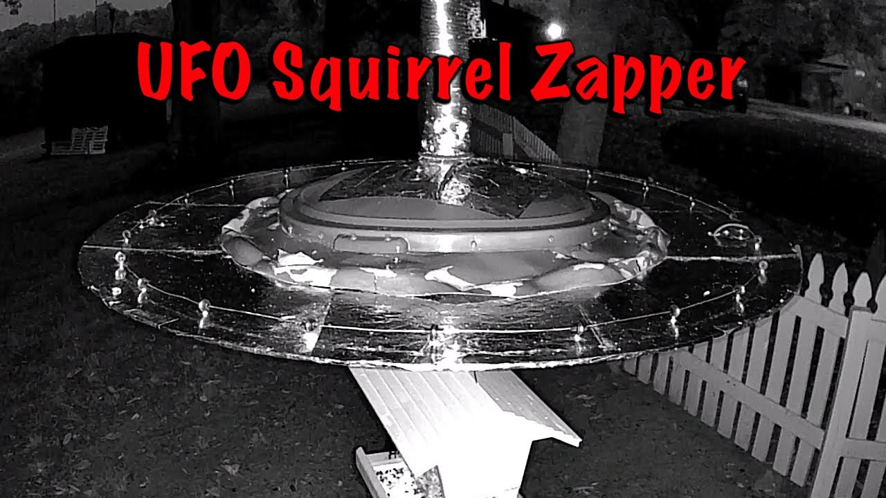 UFO SQUIRREL ZAPPER - Squirrel Wars - Episode 3 -  Impenetrable Squirrel Shocker Defense System.
