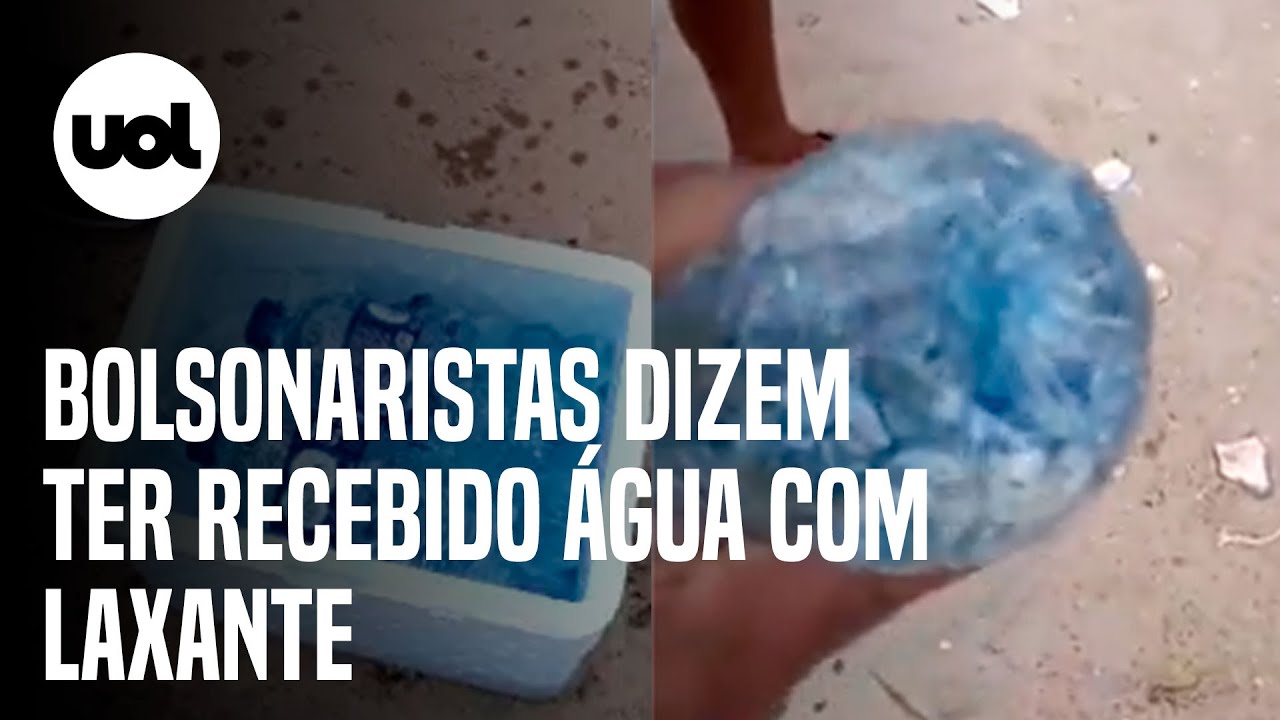 Bolsonaristas dizem passar mal em rodovia e culpam laxante em água