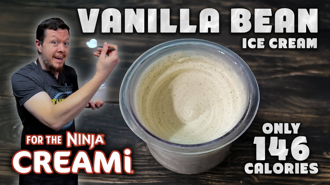 This Ninja Creami Vanilla Bean Ice Cream is ONLY 146 CALORIES!