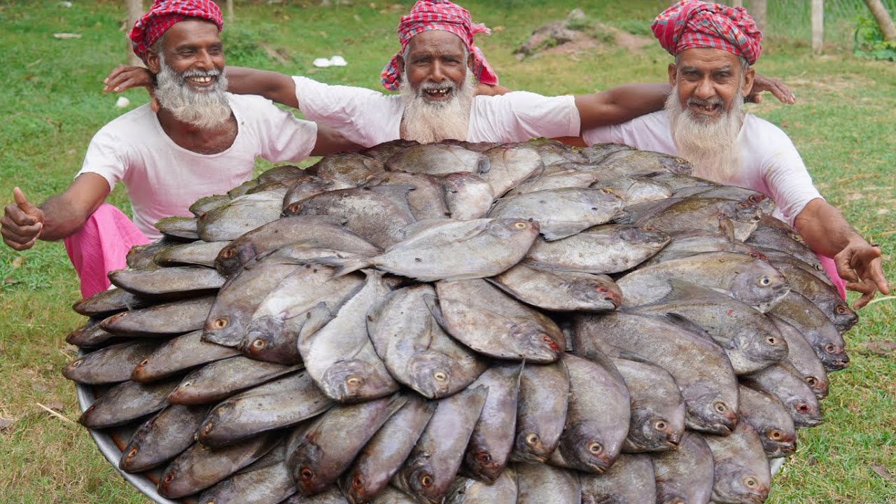 BLACK Pomfret Curry Recipe of Grandpa - Expensive Pomfret Fish for Physically Challenged People