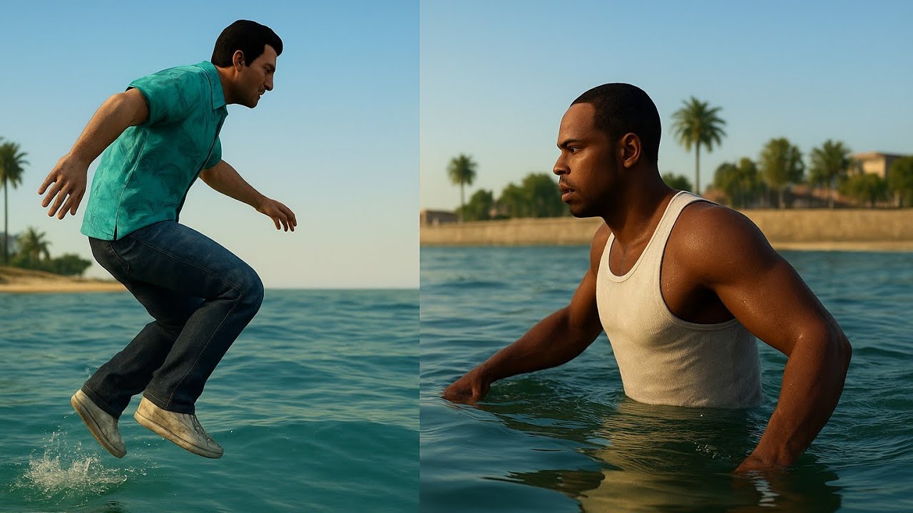 Tommy Dies But CJ Swims! | GTA Vice City vs San Andreas