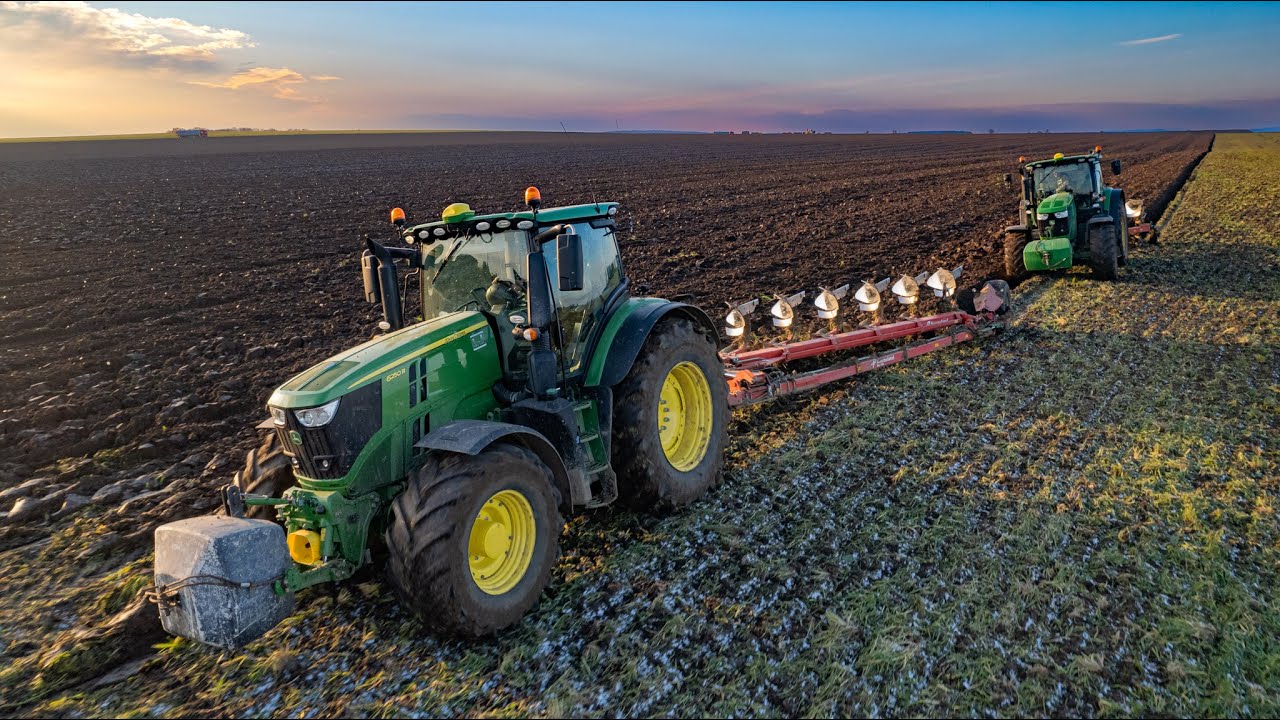 NEW John Deere 6250R & 6210R, Kverneland PB 100 & 150B | Orba 2022 - Statek Dlouhé Dvory | 4K