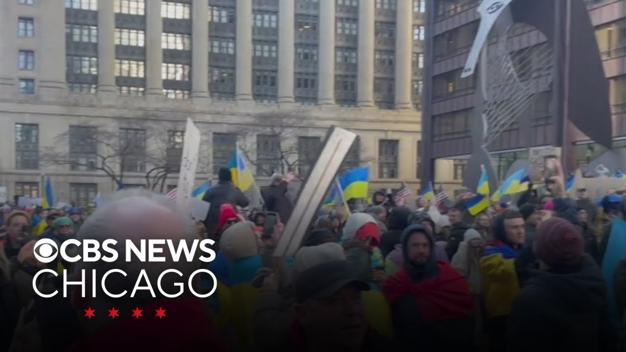 Pro-Ukraine protest brings more than 1,000 to downtown Chicago