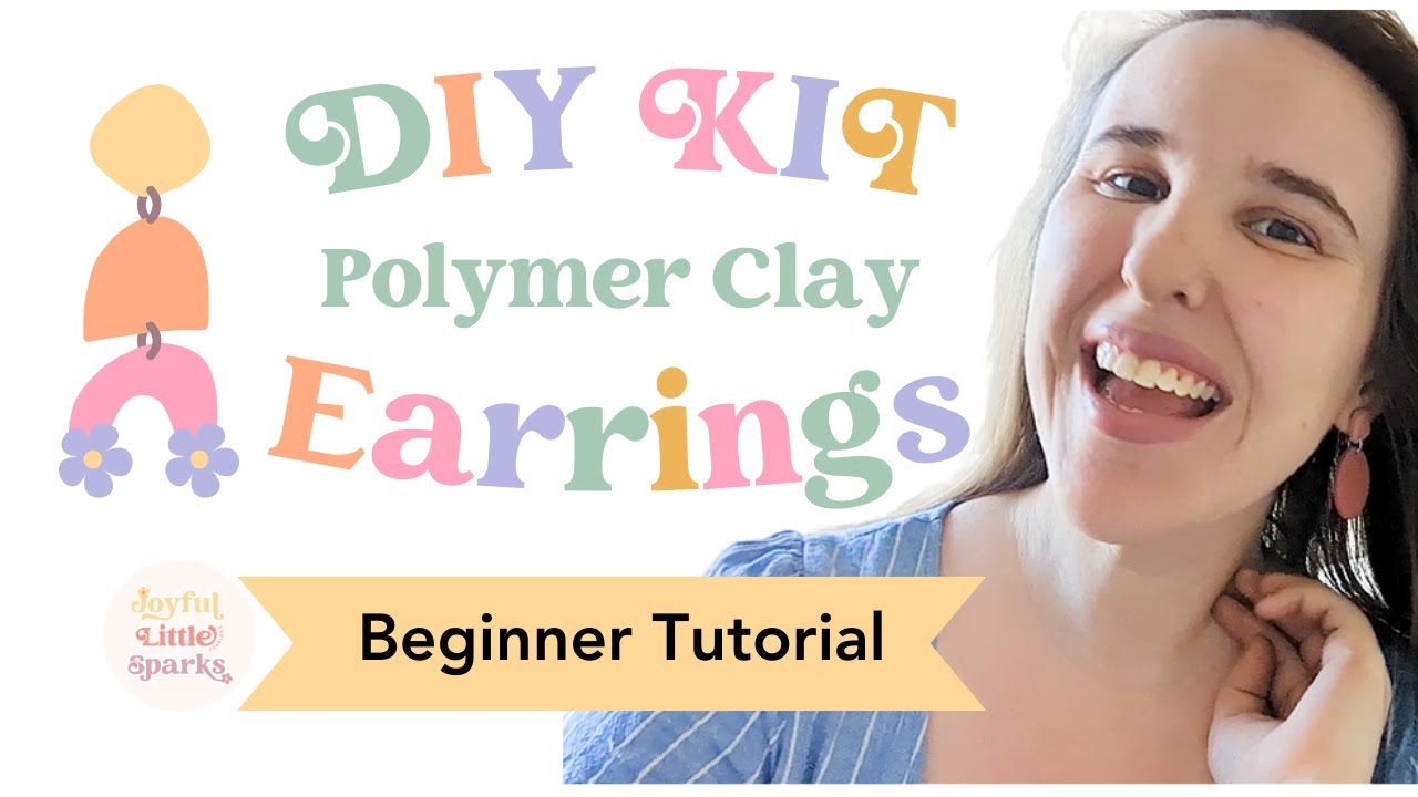 DIY Polymer Clay Earrings Beginner Tutorial
