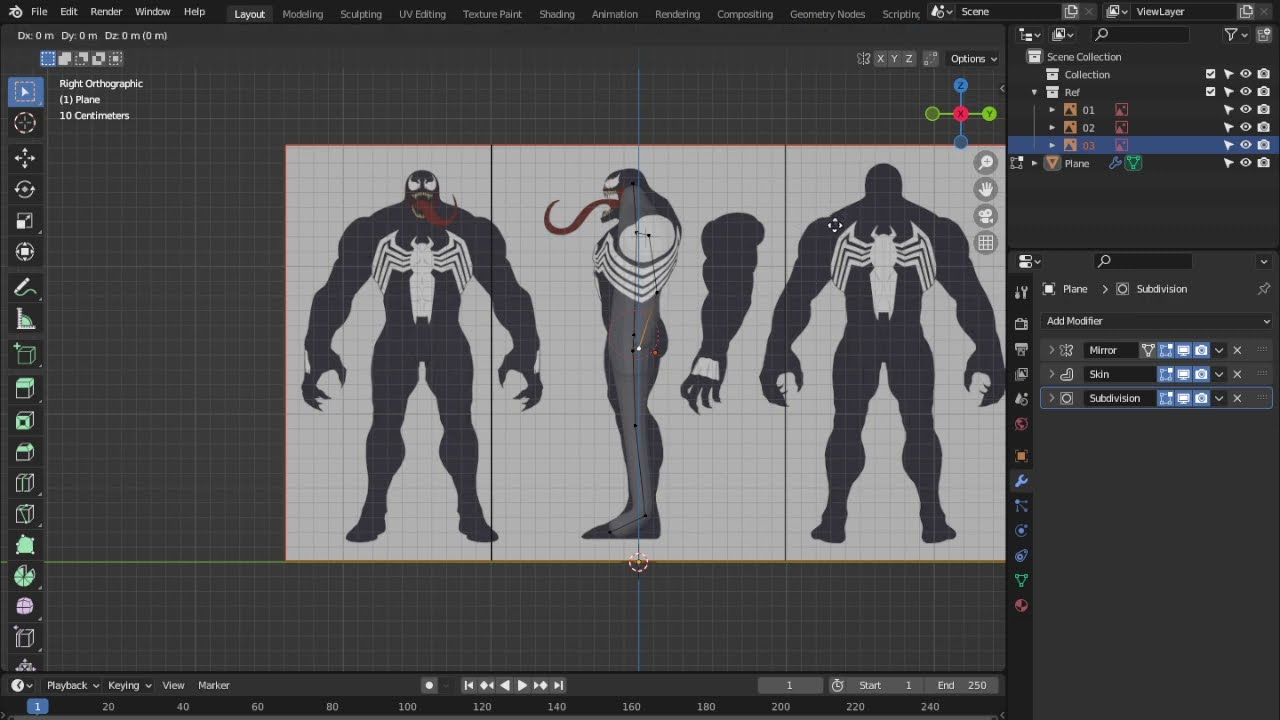 Лепим незнамо кого и что (Пробуем скульптинг в Blender) #1 Venom (Веном \ Черная Смерть)
