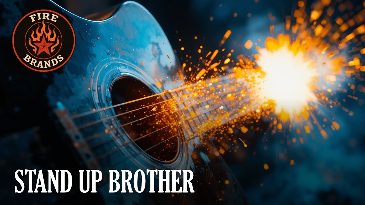 STAND UP BROTHER - Dark Country Rock Song | Motivation for Men | Workout Music (LYRIC VIDEO)