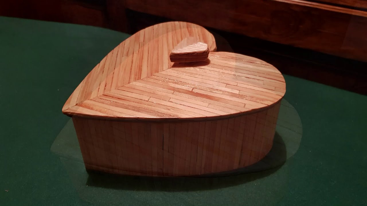 COMO HACER JOYERO DE MADERA, REGALO FACIL SAN VALENTIN, aprende técnicas 2021 (14 de febrero)