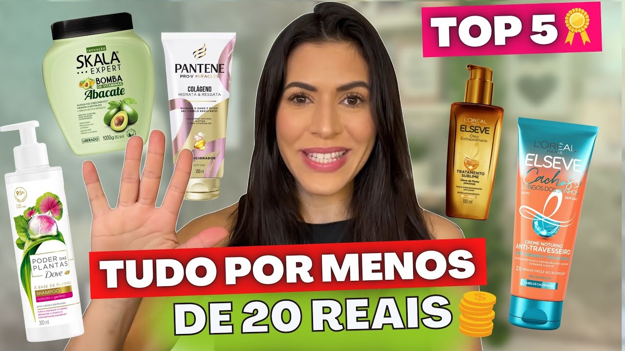 TOP 5 PRODUTOS DE FARMÁCIA/MERCADO QUE TRATAM O CABELO POR MENOS DE R$20 - ATUALIZADO | Larisse Gama