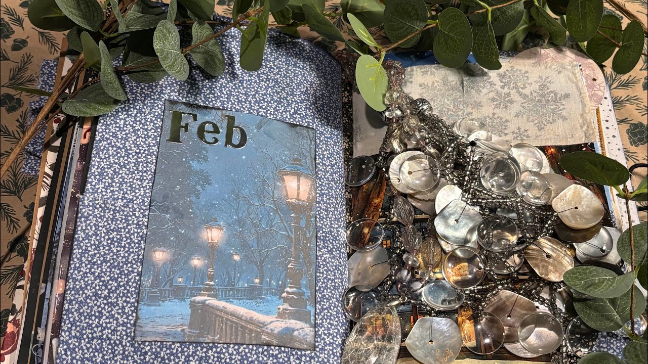 February Winter Daybook Flip Through ❄️ | Daphnes Diary, Katie Daisy, Napkin  & Cozy Ephemera 