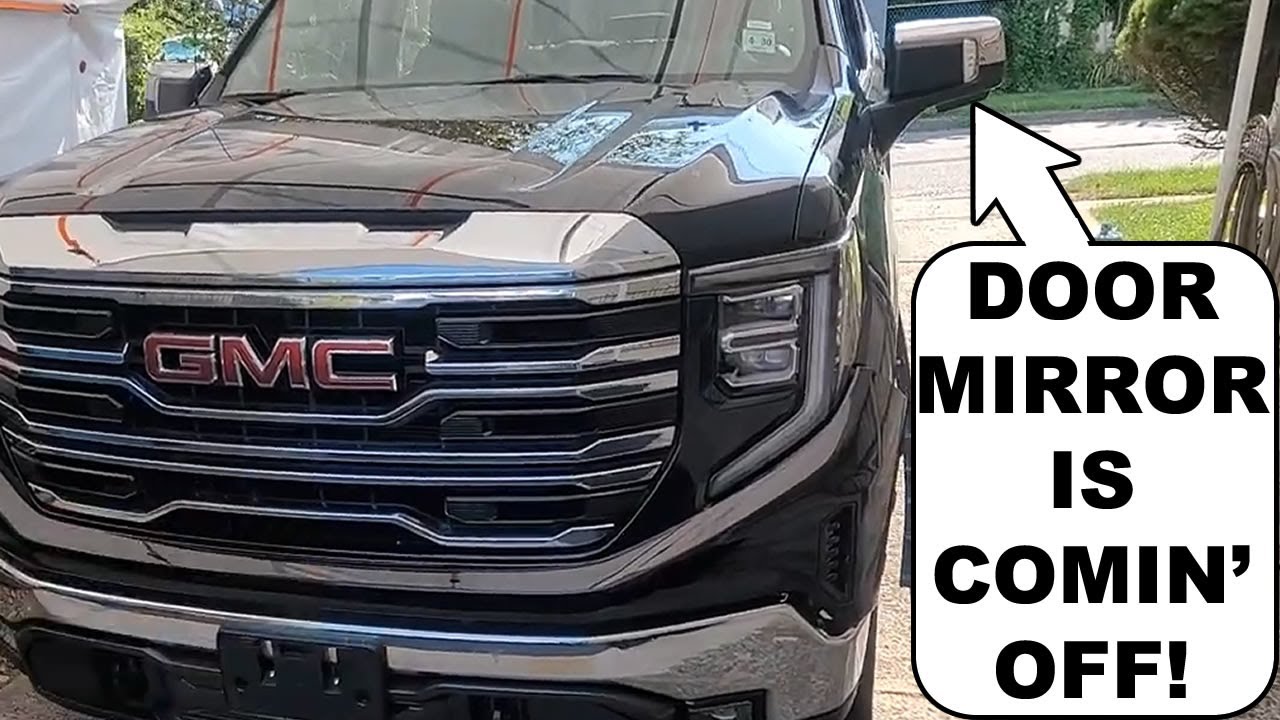 Как снять боковое зеркало заднего вида на GMC Sierra 2022-2026 годов выпуска. Полное видео разборки.