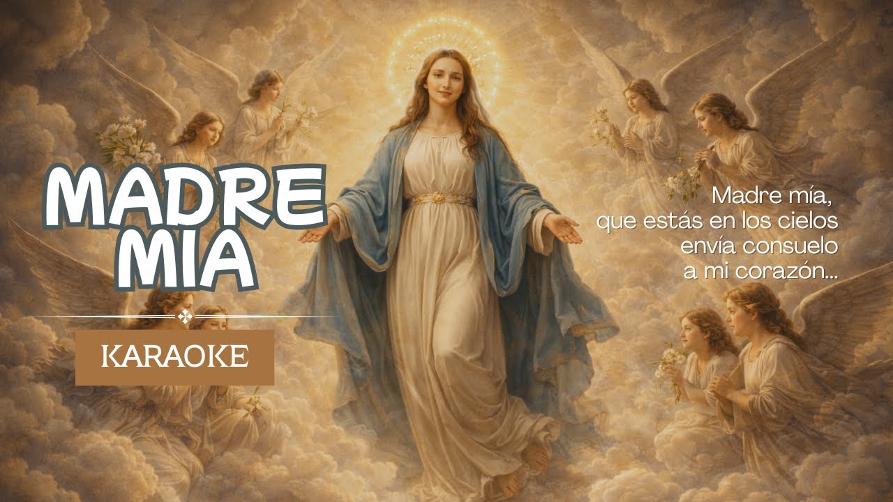 Madre mía que estás en los cielos (Pista instrumental) - Canto Mariano- KARAOKE CATOLICO