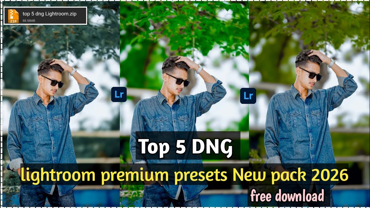 Top 5 dng Lightroom premium Presets !  Lightroom Presets 2026 ! New Preset free download 