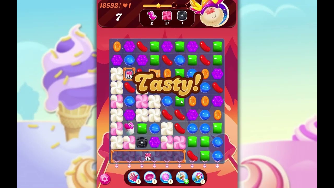 Уровень 18592 в Candy Crush Saga