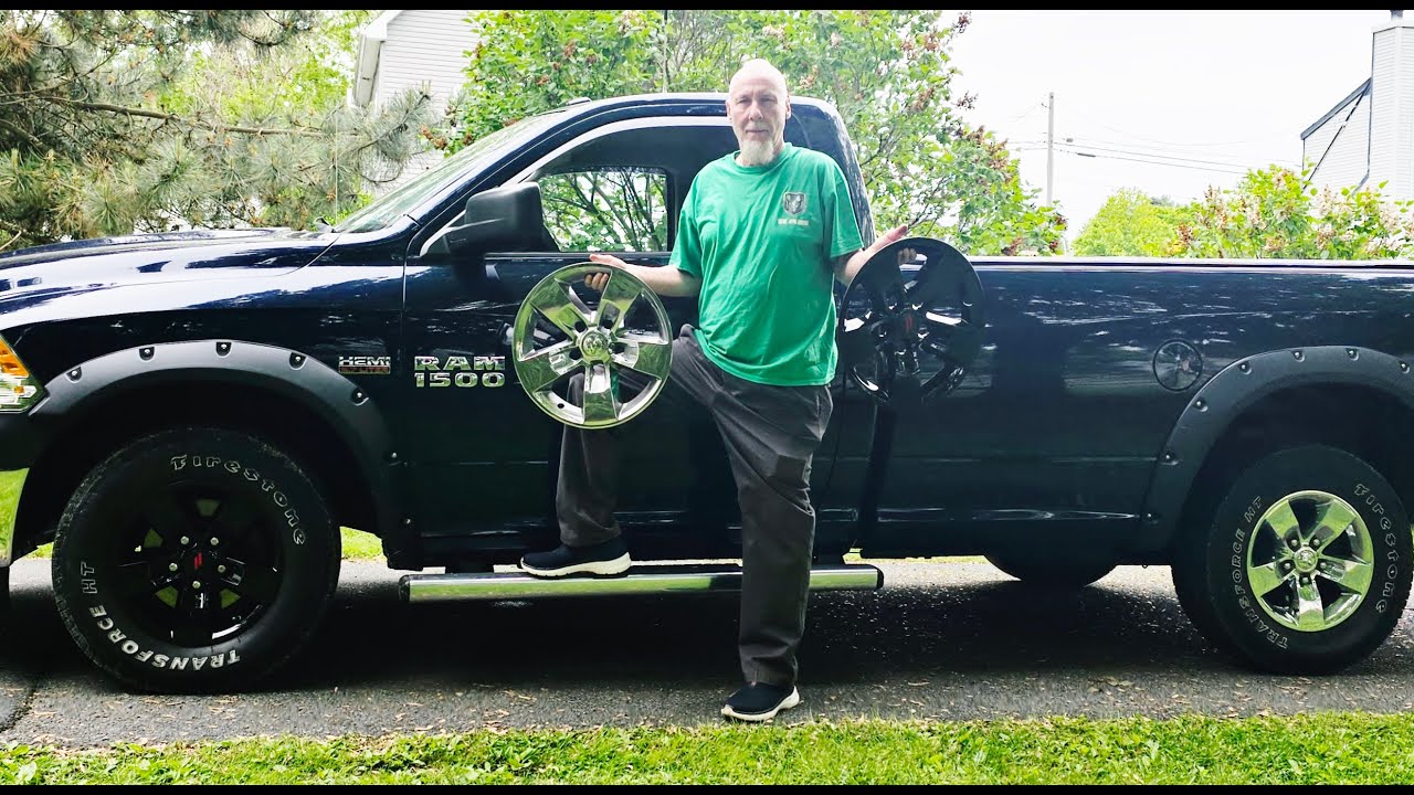 Ram Gloss Black Wheel Skins Imposters