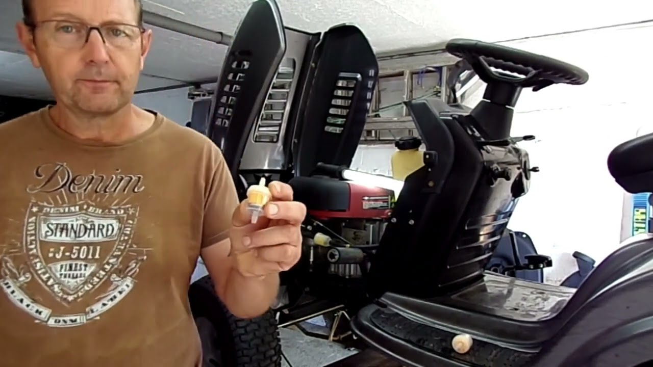 tracteur tondeuse Panne filtre à essence (vidéo n°1)