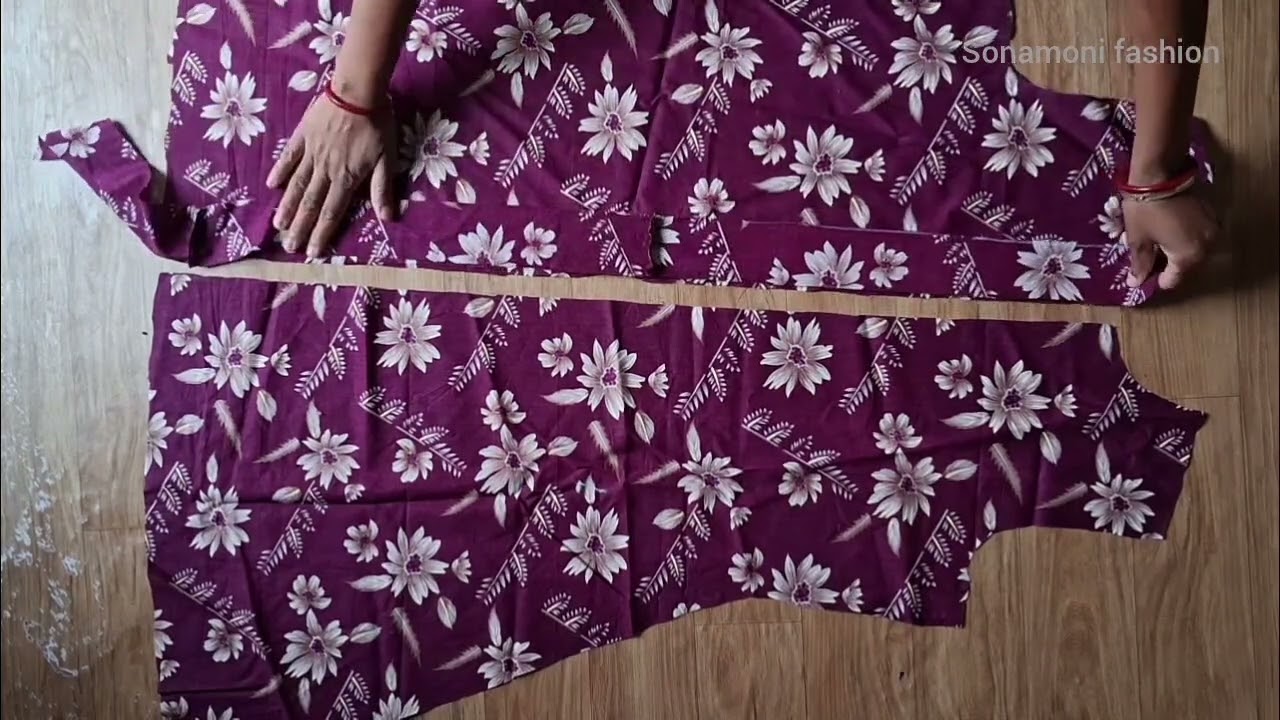 Shirt Collar Front  Open Kurti Cutting and Stitching! (In hindi) #fashion