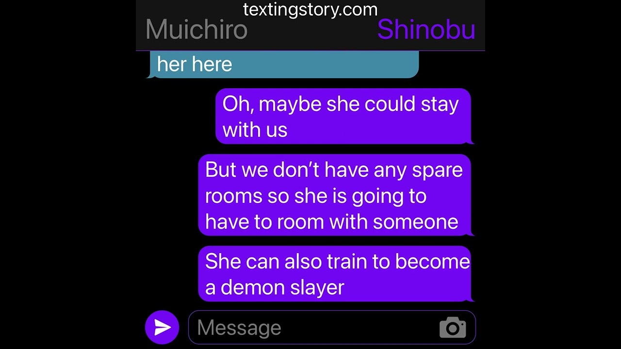 Demon slayer texting story - y/n x muichiro - one shot