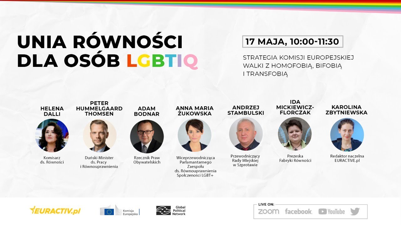 Unia R&oacute;wności dla os&oacute;b LGBTIQ. Strategia KE walki z homofobią, bifobią i transfobią