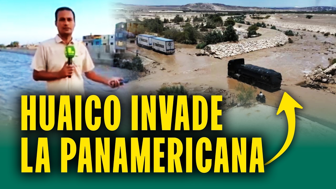 Caudal del río Ica aumenta por intensas lluvias: Agricultores perjudicados y huaico en carretera