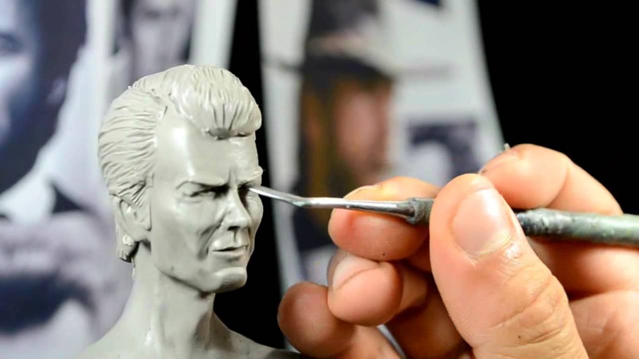 The Blondie (el Rubio) video 01-modeling process in sculpey figure