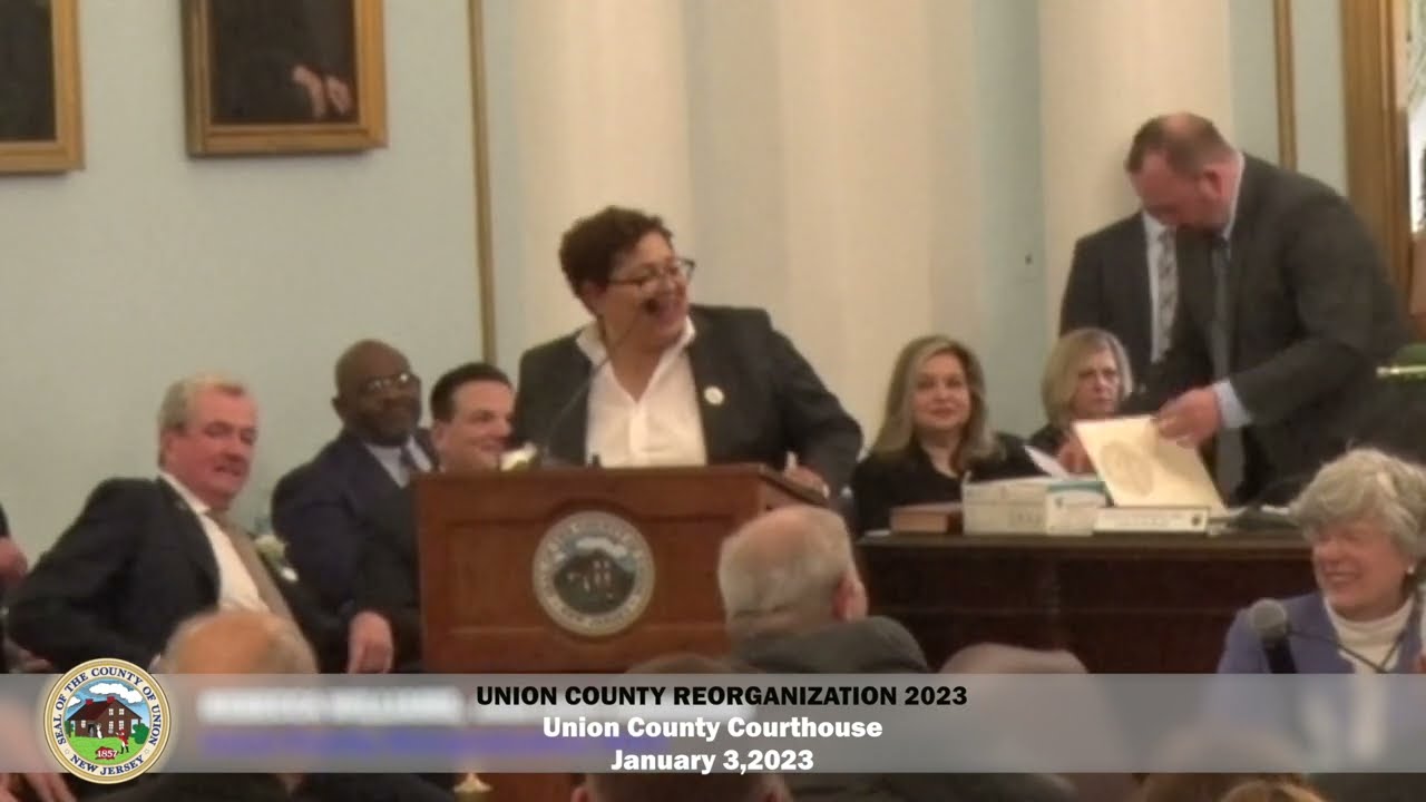 Union County Reorganization 2023 Commissioner Installation - Rebecca Williams | Union County NJ