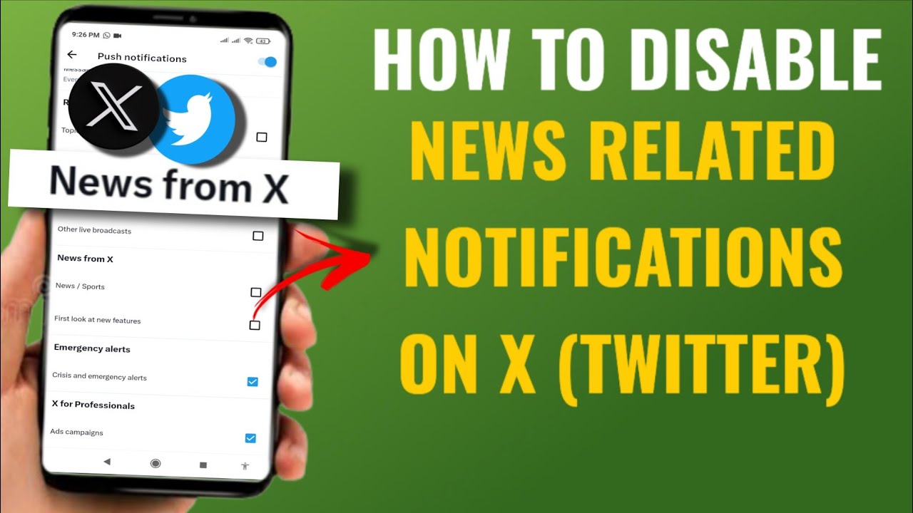 How to Disable News-Related Notifications on X (Twitter) | English