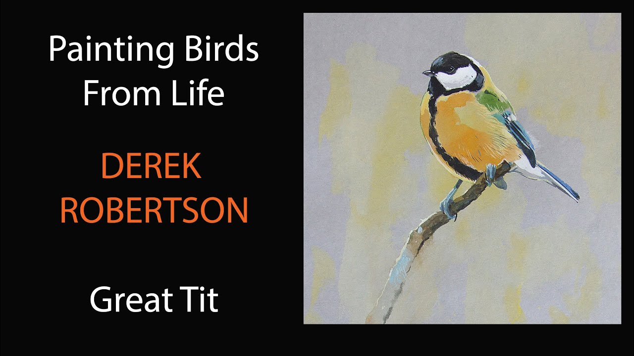 How I make a lifelike painting of a bird on grey paper/Derek Robertson