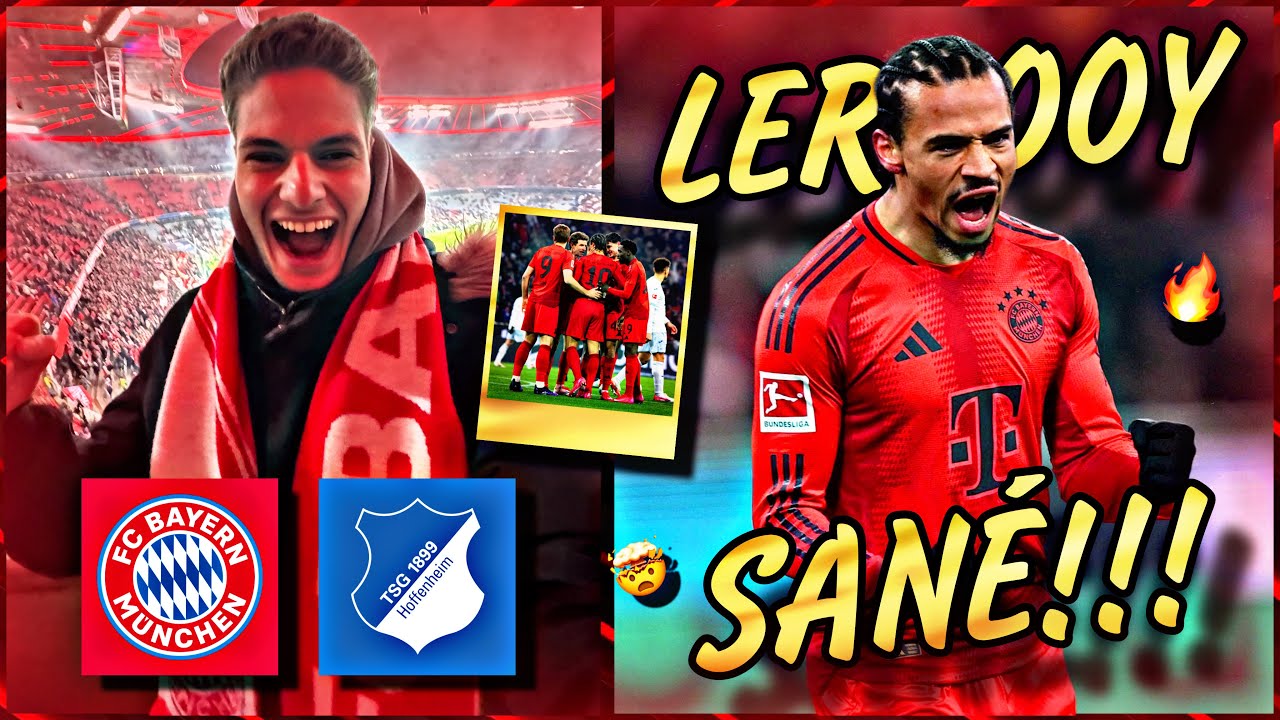 LEROY SANÉ DOPPELPACK! 🔥😍 Glaub ich TRÄUME! 🤯 | FC Bayern vs TSG Hoffenheim 5:0 - Stadionvlog | MIDO