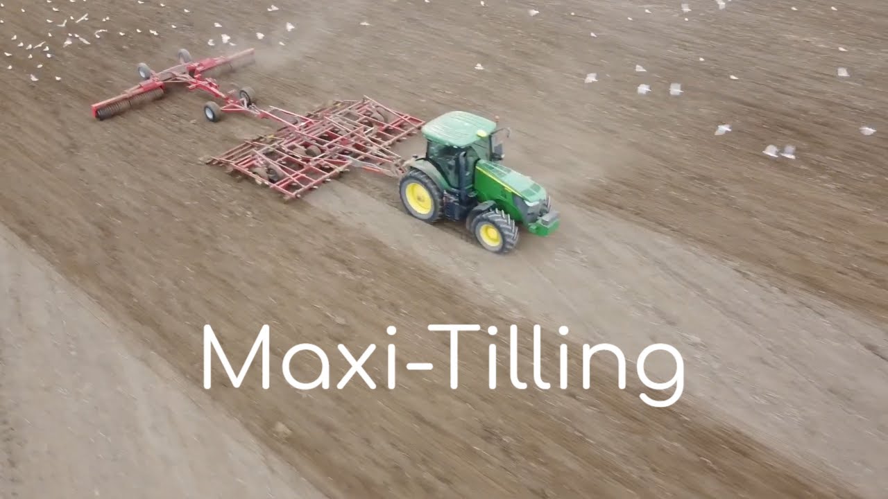 John Deere 7200R Maxi-Tilling and Cambridge Rolling