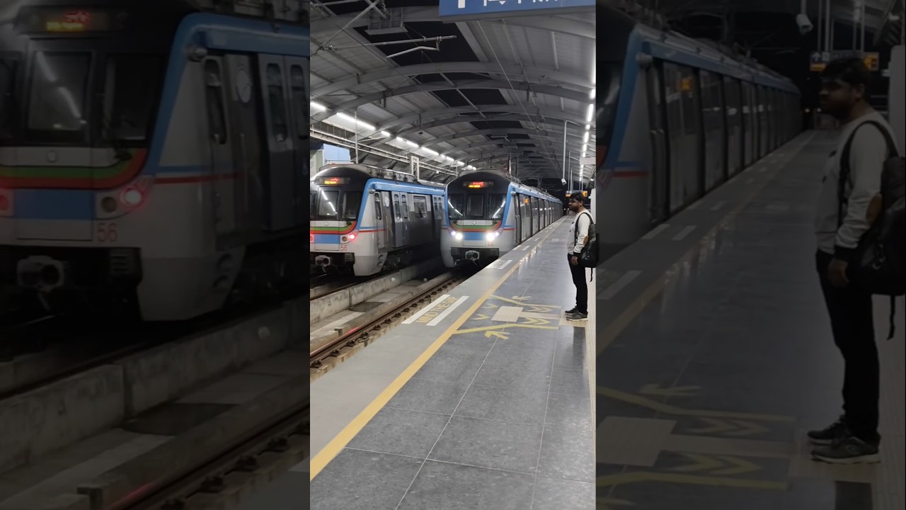 metro rail #train #railway #indianrailways #rail #railtrack #railwaycontent #metro #railvlogger