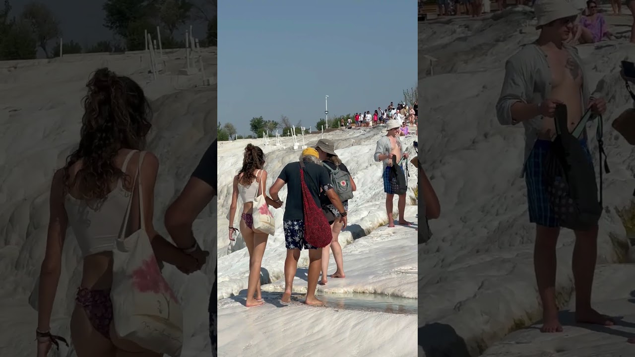 ❄️The Wonder Of Nature Pamukkale Turkey Fun -White Day☃️ #pamukkale #natural #cleopatra