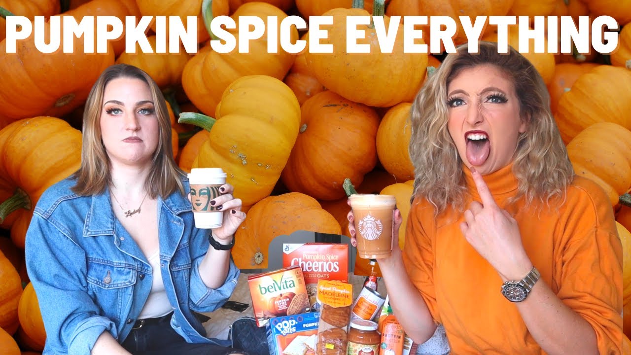 Trying EVERY Pumpkin Spice Item (w/ Lindsay Adams!) | Irene Walton