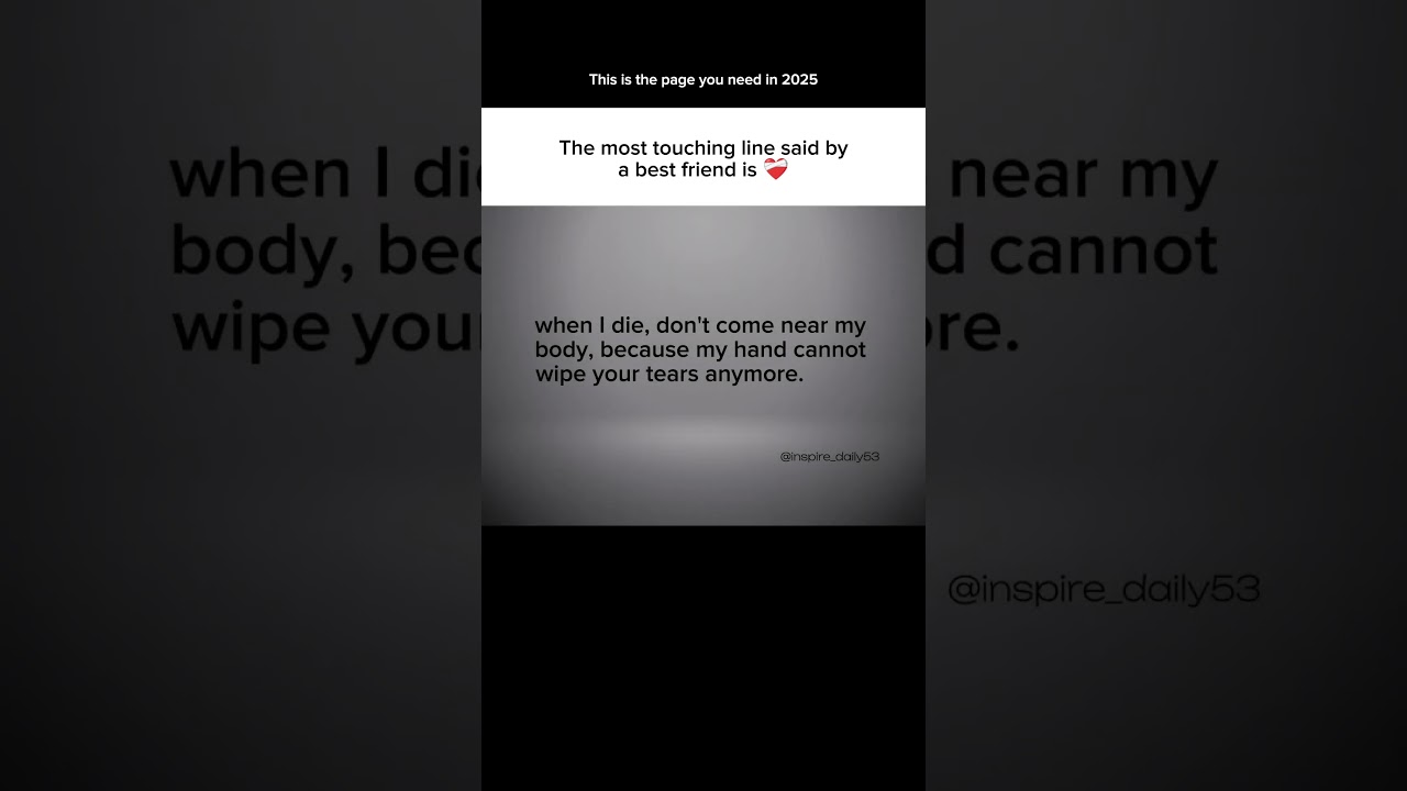 The most touching line said by a best friend ❤️&zwj;🩹|| #shorts #trendingshorts #trending #quotes