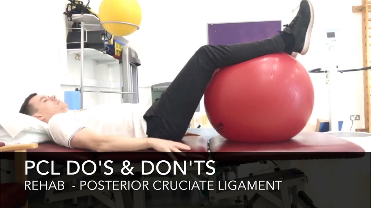 Posterior Cruciate Ligament PCL Rehab -  Do's & Don'ts (Tear/Torn/Rupture)