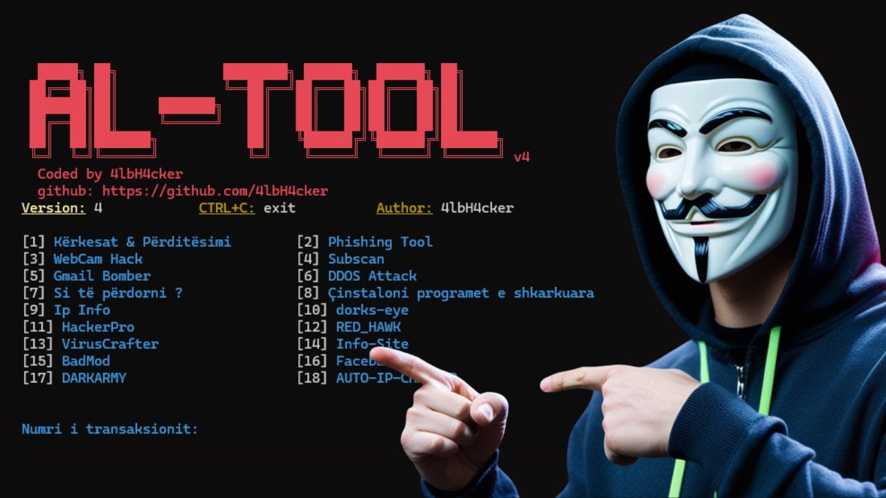Albanian Hacking Tool (ALHacking Tool)!