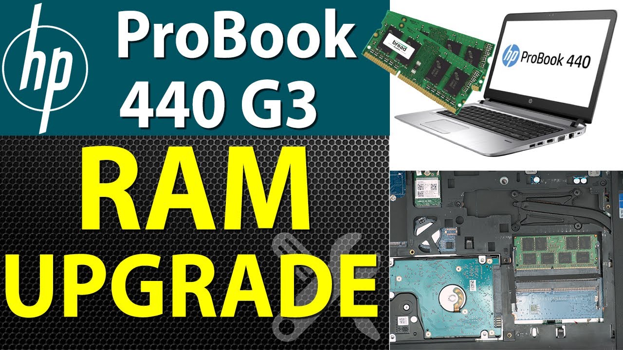 How to Upgrade RAM for HP ProBook 440 G3 Laptop