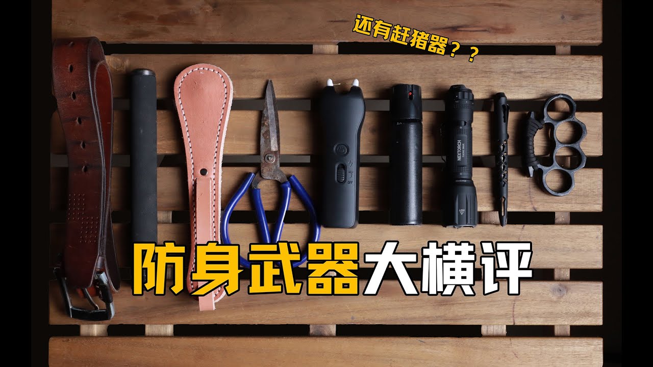 还特么有赶猪器？？up主亲身实测，最符合国情的防身武器有哪些？