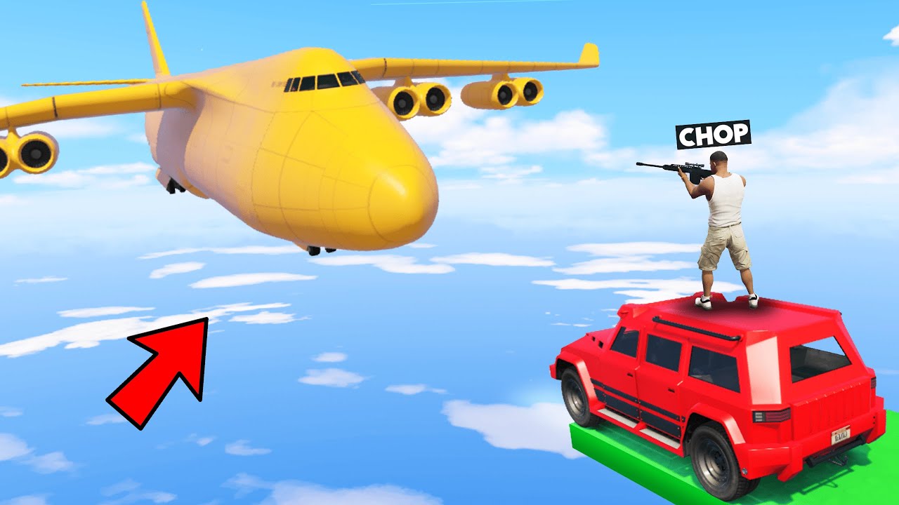 GTA 5 BIG PLANES VS GUNNERS CHALLENGE WITH CHOP