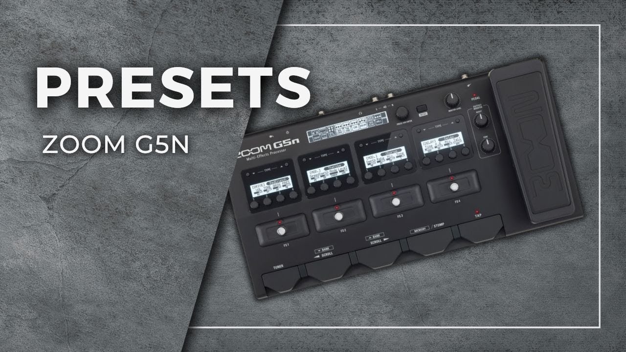 ZOOM G5N // PRESETS - Clean / Lead / Hi Gain / Dotted / Worship / Ambiência / Modulações🔥